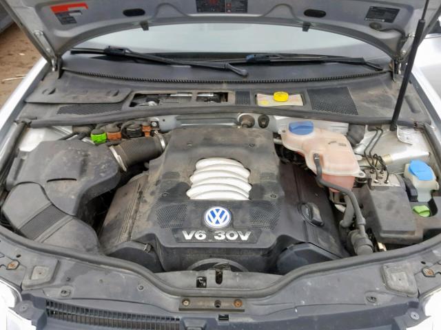 WVWRH63B62P030856 - 2002 VOLKSWAGEN PASSAT GLX GRAY photo 7