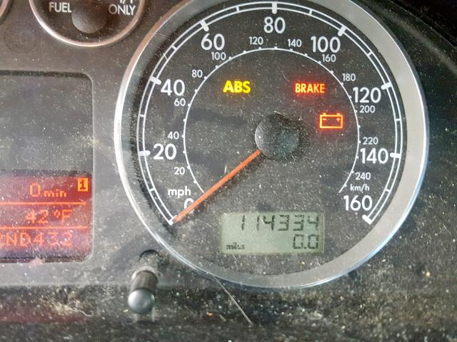 WVWRH63B62P030856 - 2002 VOLKSWAGEN PASSAT GLX GRAY photo 8