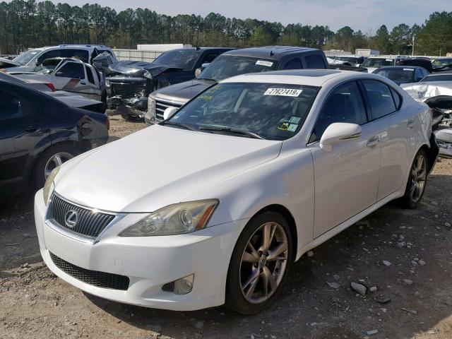 JTHBK262495088802 - 2009 LEXUS IS 250 WHITE photo 2