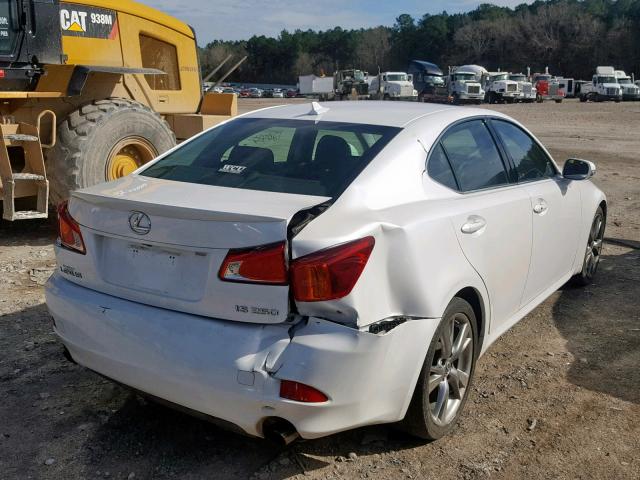 JTHBK262495088802 - 2009 LEXUS IS 250 WHITE photo 4