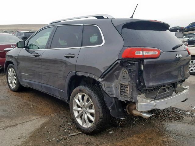 1C4PJLDS5EW283413 - 2014 JEEP CHEROKEE L GRAY photo 3