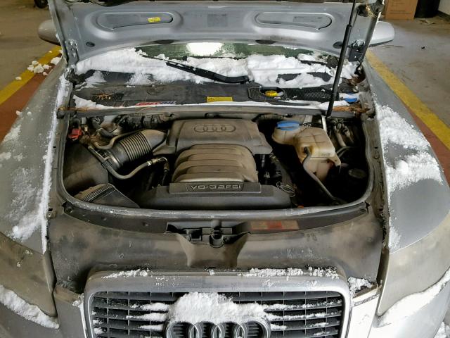 WAUDH74F86N111969 - 2006 AUDI A6 3.2 QUA SILVER photo 7