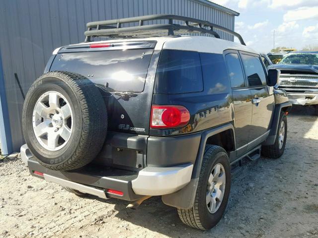 JTEBU11F670025562 - 2007 TOYOTA FJ CRUISER BLACK photo 4