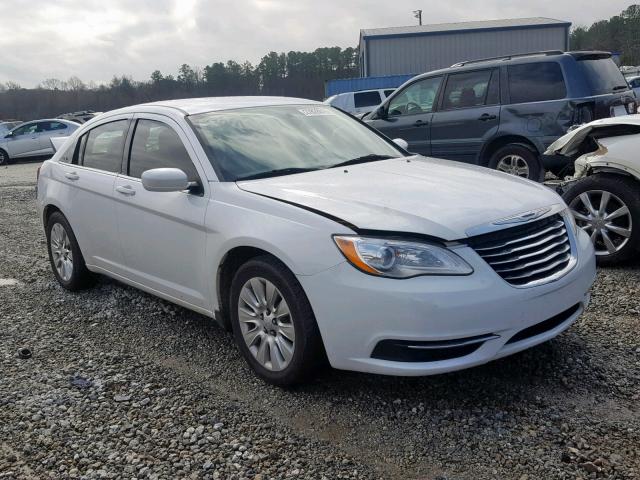 1C3CCBAG0EN137501 - 2014 CHRYSLER 200 LX WHITE photo 1