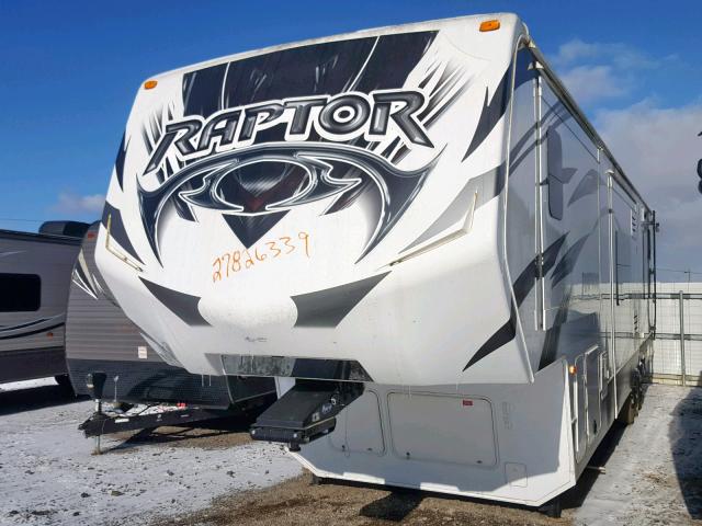 4YDF41037ER800082 - 2014 KEYSTONE RAPTOR WHITE photo 3