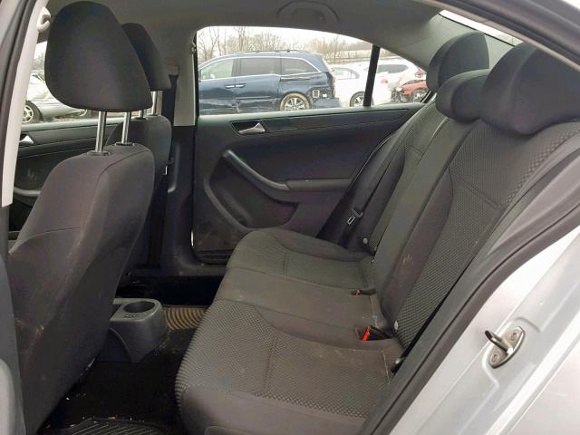 3VW2K7AJ9CM389853 - 2012 VOLKSWAGEN JETTA BASE SILVER photo 6