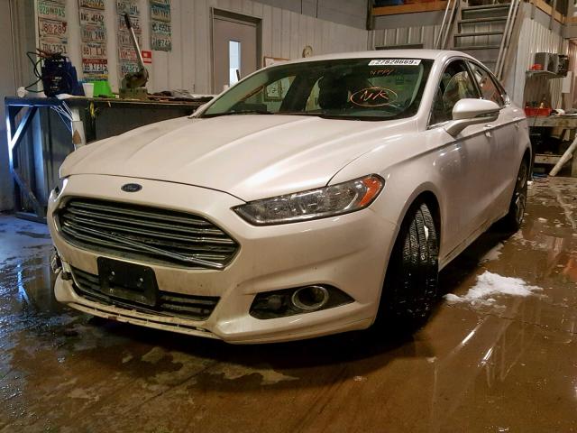 3FA6P0D94ER121996 - 2014 FORD FUSION TIT WHITE photo 2