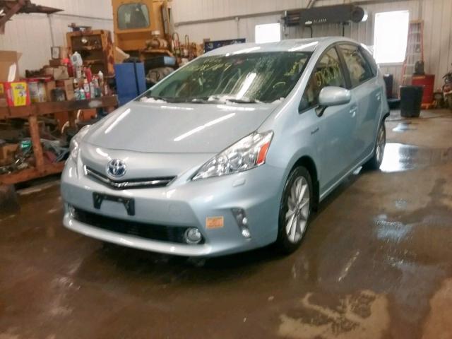 JTDZN3EU1D3197819 - 2013 TOYOTA PRIUS V BLUE photo 2