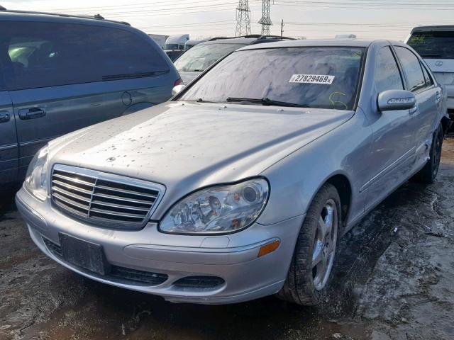 WDBNG84J65A442218 - 2005 MERCEDES-BENZ S 500 4MAT SILVER photo 2