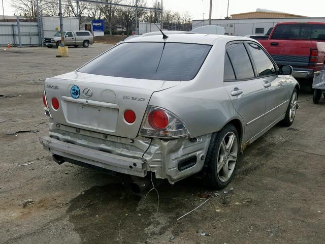 JTHBD182110021240 - 2001 LEXUS IS 300 GRAY photo 4