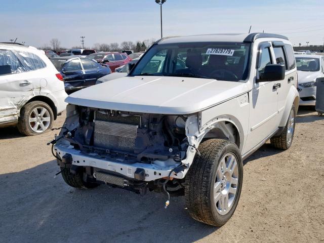 1D4PU4GK1AW174646 - 2010 DODGE NITRO HEAT WHITE photo 2