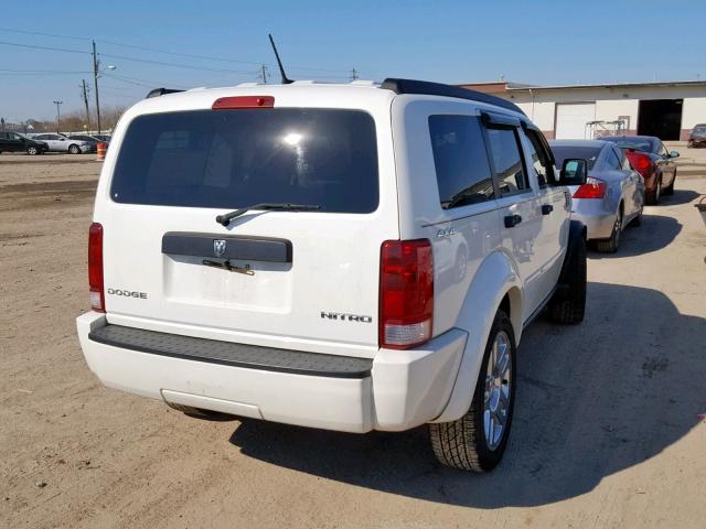 1D4PU4GK1AW174646 - 2010 DODGE NITRO HEAT WHITE photo 4