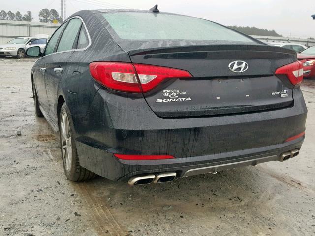 5NPE34AB8FH249808 - 2015 HYUNDAI SONATA SPO BLACK photo 3