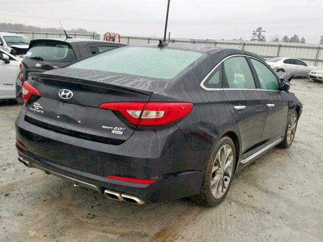 5NPE34AB8FH249808 - 2015 HYUNDAI SONATA SPO BLACK photo 4