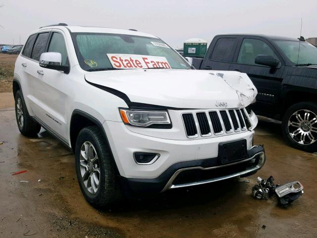 1C4RJEBG4EC493165 - 2014 JEEP GRAND CHER WHITE photo 1