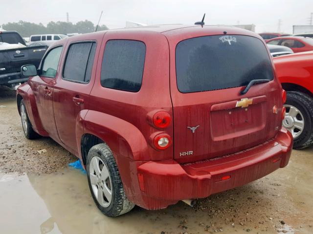 3GNCA13D68S711471 - 2008 CHEVROLET HHR LS Burdeos foto 3