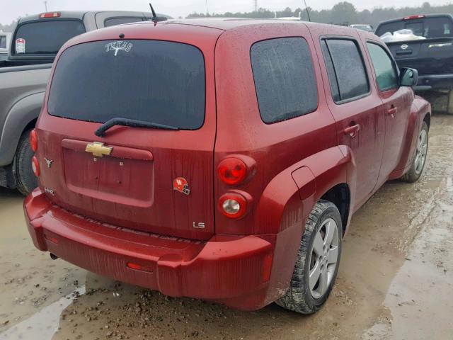 3GNCA13D68S711471 - 2008 CHEVROLET HHR LS Burdeos foto 4