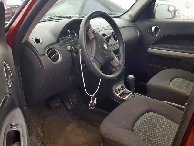3GNCA13D68S711471 - 2008 CHEVROLET HHR LS Burdeos foto 9