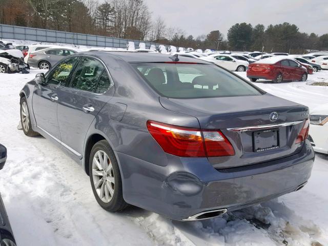 JTHCL5EF3C5013183 - 2012 LEXUS LS 460 GRAY photo 3