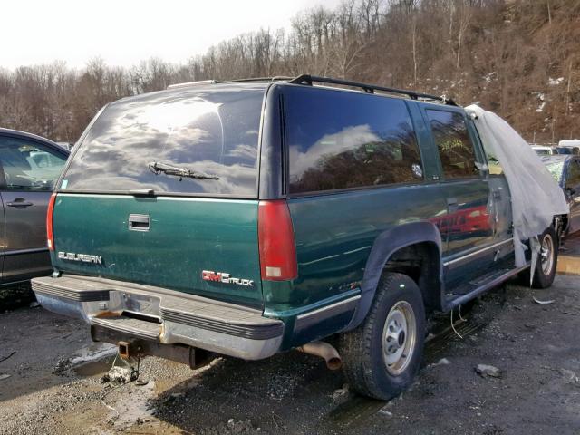 1GKGK26K5SJ712857 - 1995 GMC SUBURBAN K GREEN photo 4