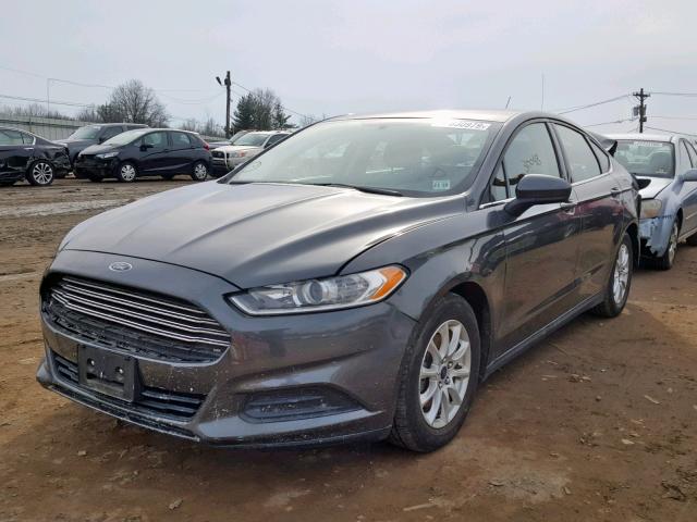 1FA6P0G78F5109249 - 2015 FORD FUSION S BLACK photo 2