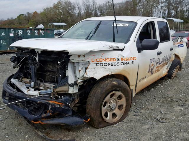 1N6AA1EK2JN502608 - 2018 NISSAN TITAN S WHITE photo 2