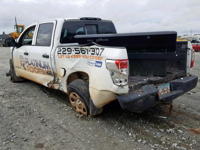 1N6AA1EK2JN502608 - 2018 NISSAN TITAN S WHITE photo 3