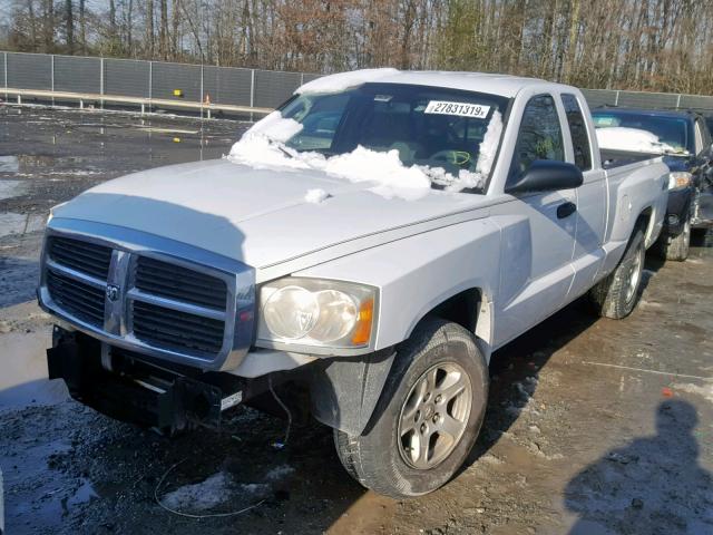 1D7HW42N66S715868 - 2006 DODGE DAKOTA SLT WHITE photo 2