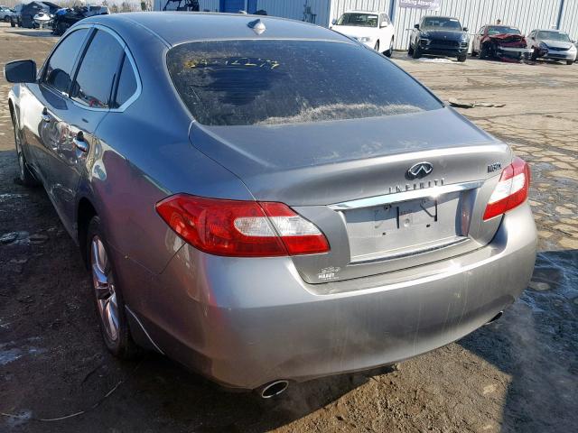 JN1BY1AR9CM390777 - 2012 INFINITI M37 X GRAY photo 3