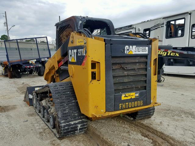 CAT0277DHFMT00806 - 2016 CATERPILLAR SKIDSTEER YELLOW photo 3