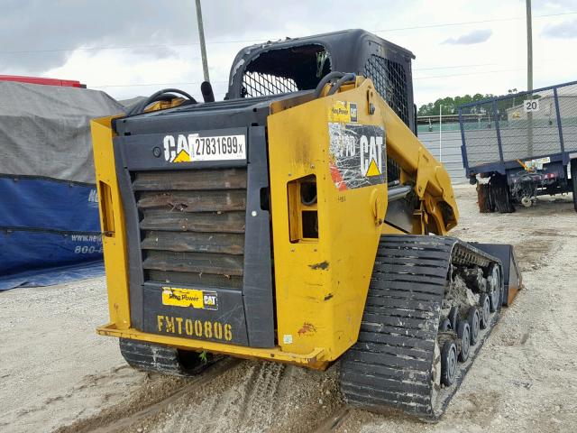 CAT0277DHFMT00806 - 2016 CATERPILLAR SKIDSTEER YELLOW photo 4