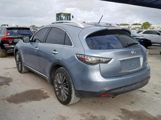 JN8CS1MU0HM140052 - 2017 INFINITI QX70 BLUE photo 3