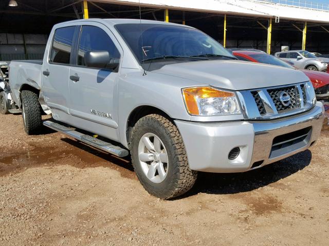 1N6AA0EK9BN305253 - 2011 NISSAN TITAN S SILVER photo 1