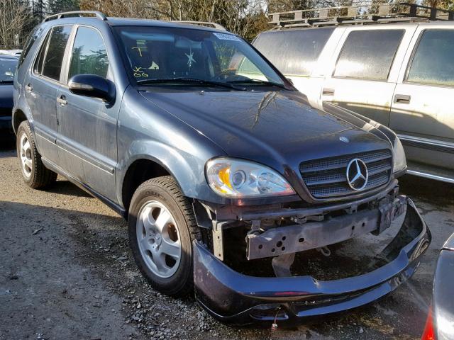 4JGAB54E63A371935 - 2003 MERCEDES-BENZ ML 320 BLUE photo 1