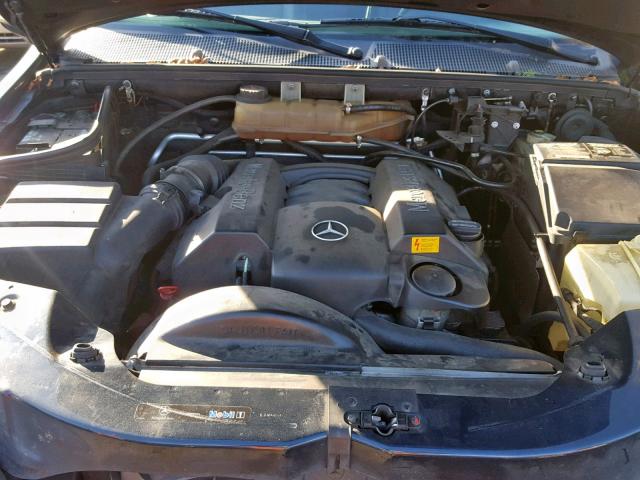 4JGAB54E63A371935 - 2003 MERCEDES-BENZ ML 320 BLUE photo 7