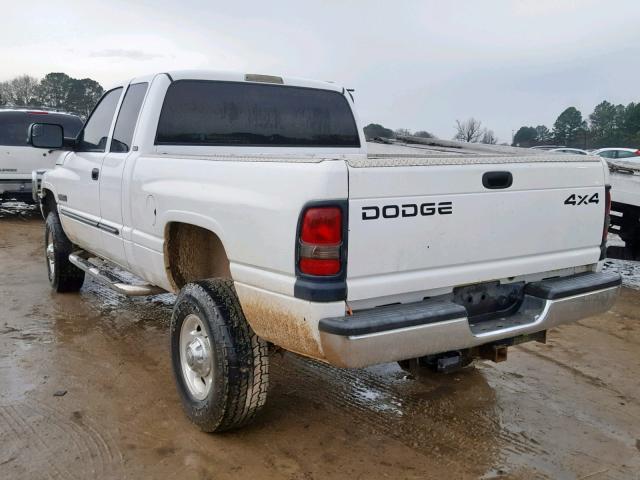 1B7KF23621J539735 - 2001 DODGE RAM 2500 WHITE photo 3