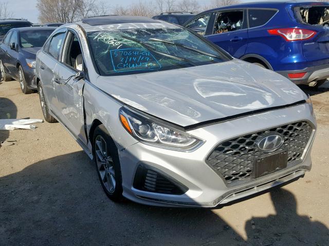 5NPE34AB9JH658604 - 2018 HYUNDAI SONATA SPO SILVER photo 1