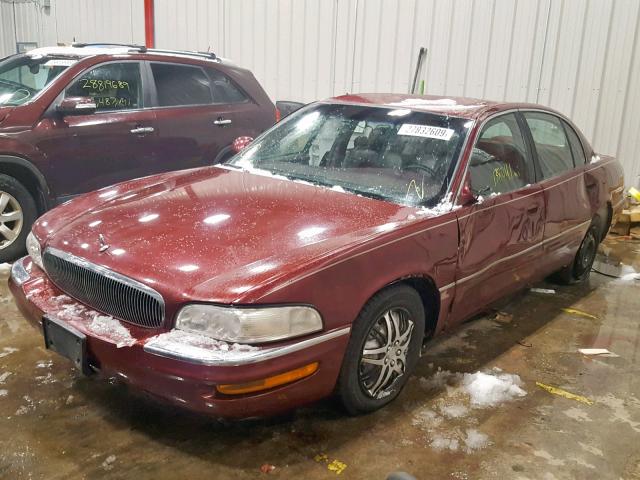 1G4CW52K5Y4145123 - 2000 BUICK PARK AVENU RED photo 2