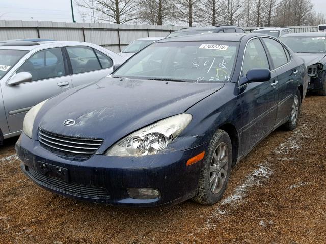 JTHBF30GX20037063 - 2002 LEXUS ES 300 BLUE photo 2