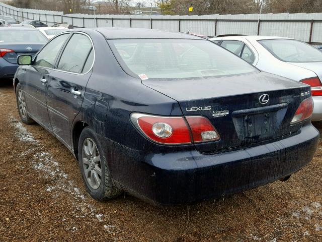 JTHBF30GX20037063 - 2002 LEXUS ES 300 BLUE photo 3