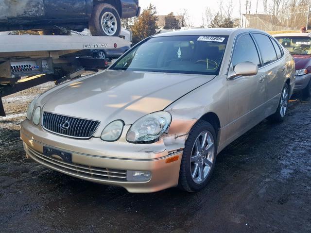 JT8BL69S230012290 - 2003 LEXUS GS 430 GOLD photo 2