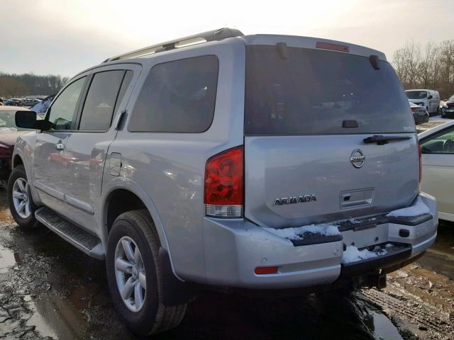 5N1AA0NC9DN609628 - 2013 NISSAN ARMADA SV SILVER photo 3