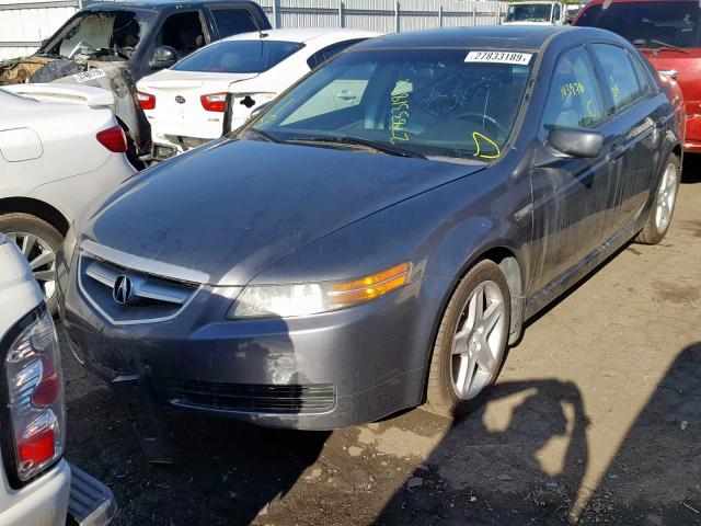 19UUA66266A071086 - 2006 ACURA 3.2TL CHARCOAL photo 2