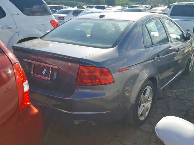 19UUA66266A071086 - 2006 ACURA 3.2TL CHARCOAL photo 4