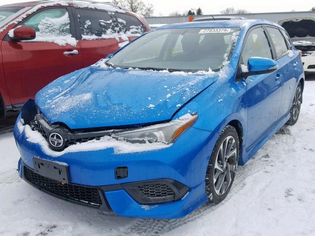 JTNKARJE3GJ516602 - 2016 TOYOTA SCION IM BLUE photo 2