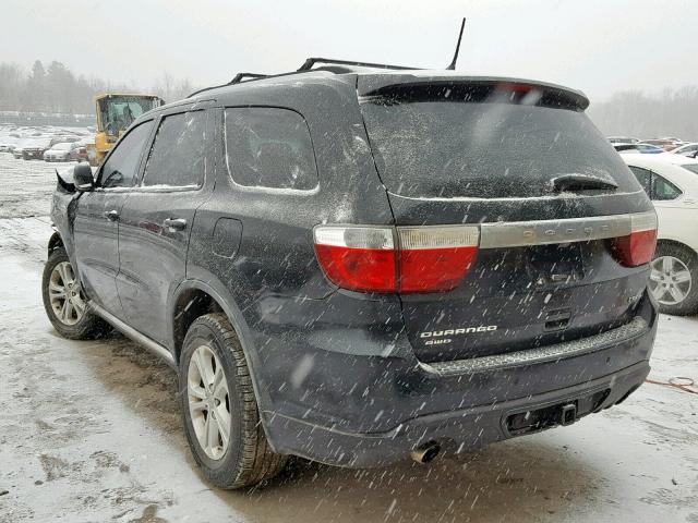 1D4SE4GTXBC594344 - 2011 DODGE DURANGO CR BLACK photo 3