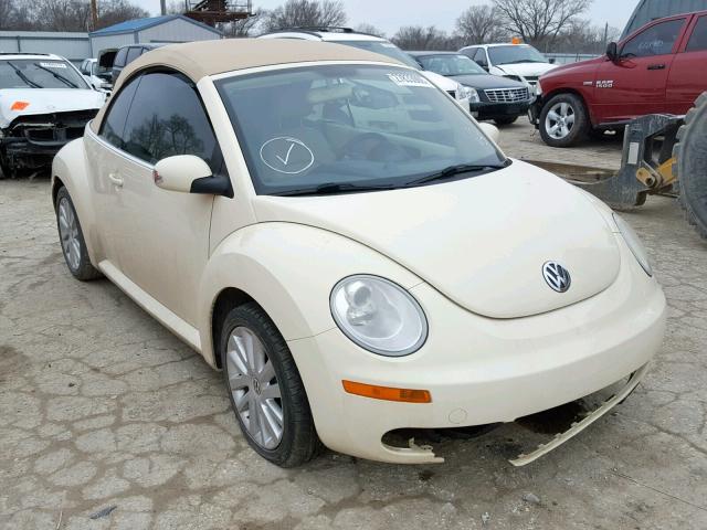 3VWRF31Y88M413303 - 2008 VOLKSWAGEN NEW BEETLE CREAM photo 1