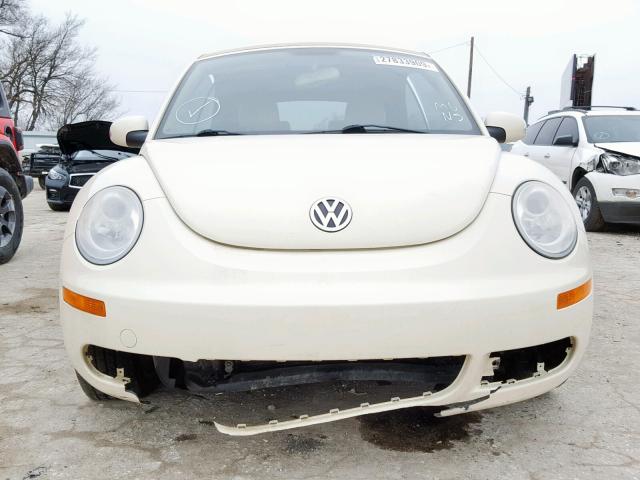 3VWRF31Y88M413303 - 2008 VOLKSWAGEN NEW BEETLE CREAM photo 9