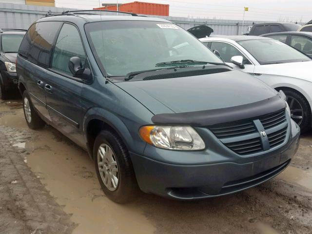 1D4GP45R07B114560 - 2007 DODGE CARAVAN SX GREEN photo 1