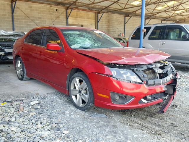 3FAHP0KC6CR173781 - 2012 FORD FUSION SPO MAROON photo 1